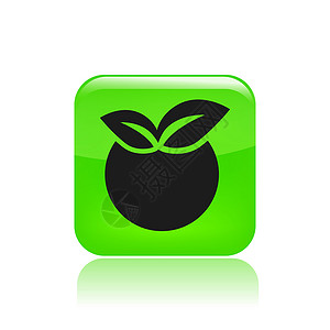 孤立苹果图标矢量插图食物水果营养背景图片
