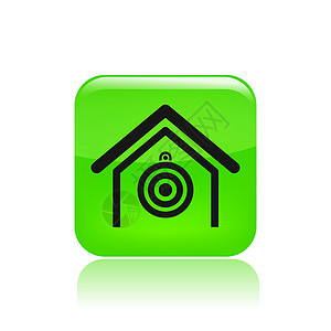 单一目标图标矢量插图房子背景图片
