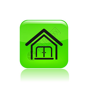 单一房地产图标的矢量插图入口房子背景图片