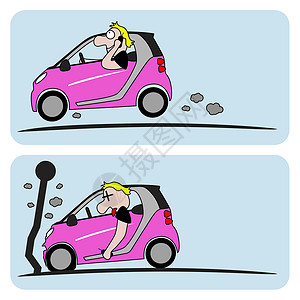 单个崩溃图标的矢量插图交通汽车讨论争议保险漫画电话危险碰撞车辆背景图片