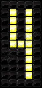 控制台记分牌数字图标矢量插图电子展示分数灯泡安慰木板运动背景图片