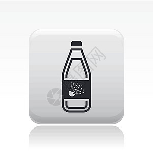 孤立危险瓶装图标的矢量插图爆炸性地粉末瓶子液体风险爆炸性背景图片