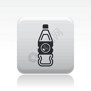 单个危险瓶图标的矢量插图风险瓶子爆炸性地粉末液体爆炸性背景图片
