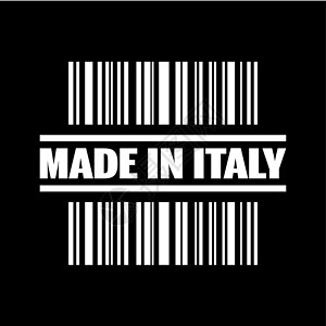 生产标签意大利图标制作的单一矢量插图墨水身份贸易国家产品标签打印市场进口生产插画