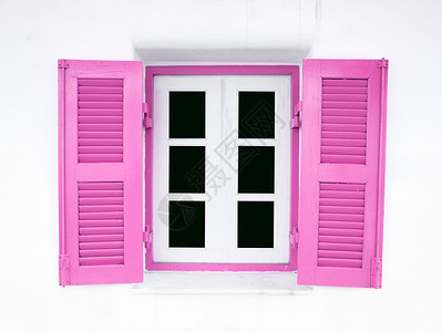 粉红色希腊风格窗口风景办公室粉饰场景装饰品家具村庄花园房子建筑背景图片
