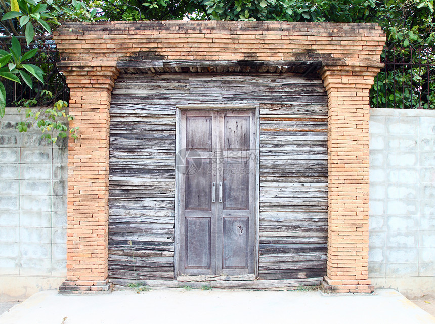 旧木门硬木蓝色房子地面木材建筑学艺术木工入口古董图片