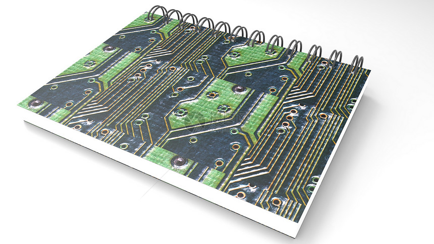 废纸笔记本电路板商业学校木板边界办公室戒指回收打印螺旋图片