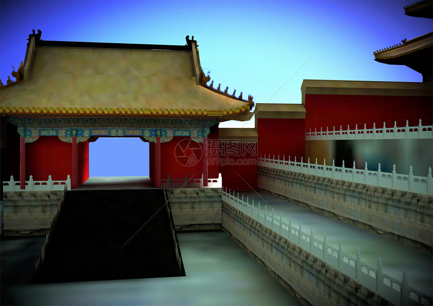 日本塔台建筑房子传统平衡线条叶子宝塔公园寺庙图片