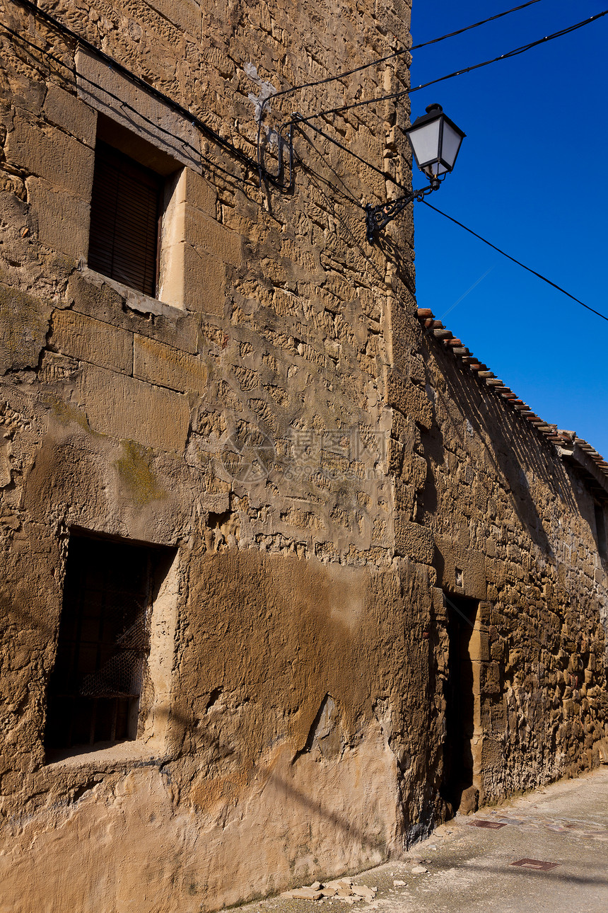 西班牙拉里奥亚萨扎拉市萨贾扎拉街建筑旅行房子色彩历史晴天游客历史性地方旅游图片