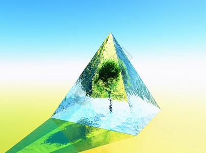 金金字塔沙漠生态环境背景图片