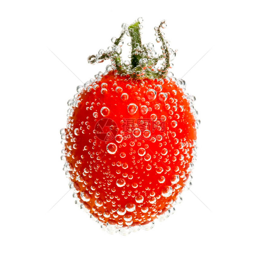 泡泡中的番茄图片
