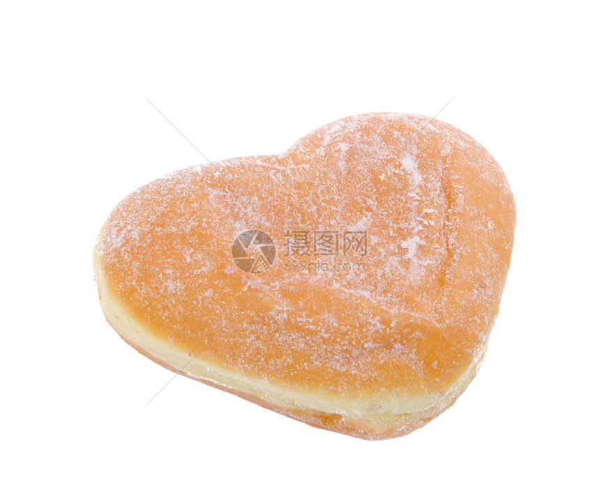甜甜圈 心形糕饼和背景面团小吃营养糖果饮食糕点重量早餐甜点图片
