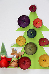 装饰按钮具有创造性的圣诞节创造力明信片按钮工艺友谊孩子们场景艺术纽扣装饰背景