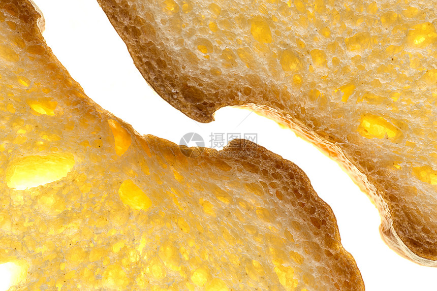 白面包切片(黄金)图片
