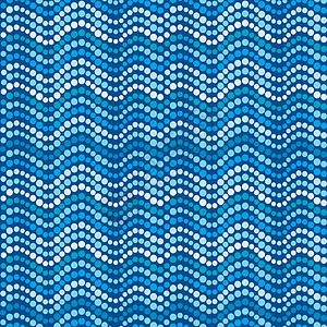 波浪点背景虚点波 抽象蓝色圆点图案背景