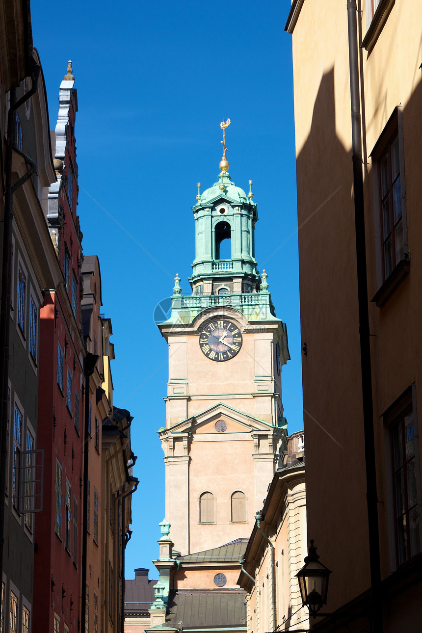 斯德哥尔摩斯托克尔肯的钟楼图片