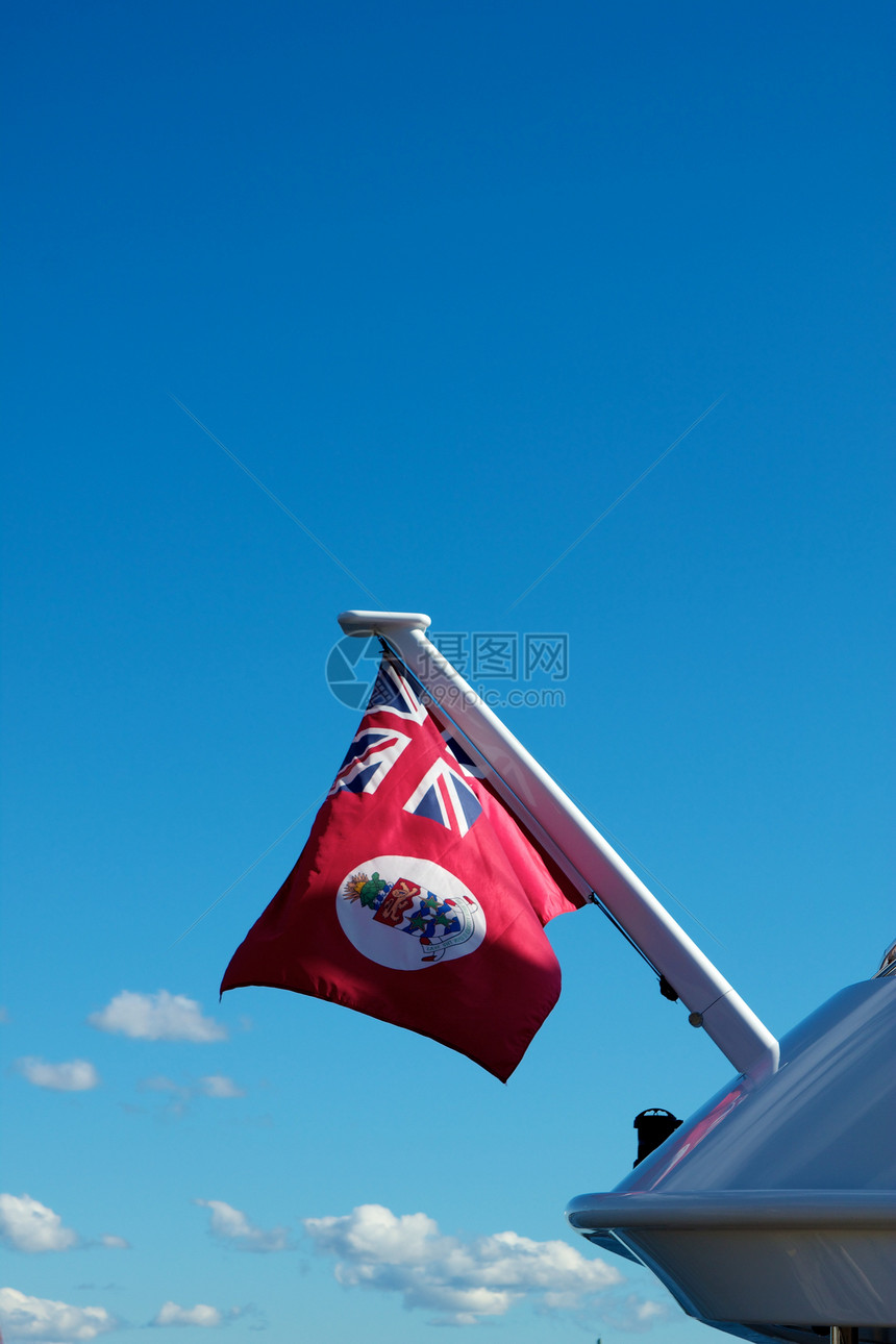 开曼群岛红色航海旗图片