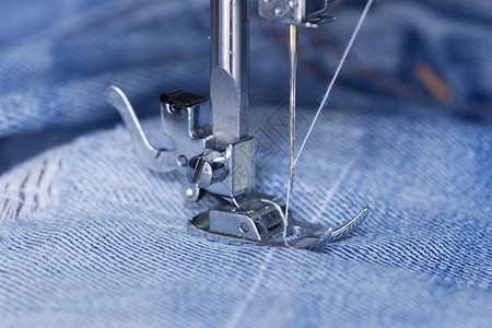 缝织机产品裁缝机器工具服装材料工作针脚金属织物制作高清图片素材