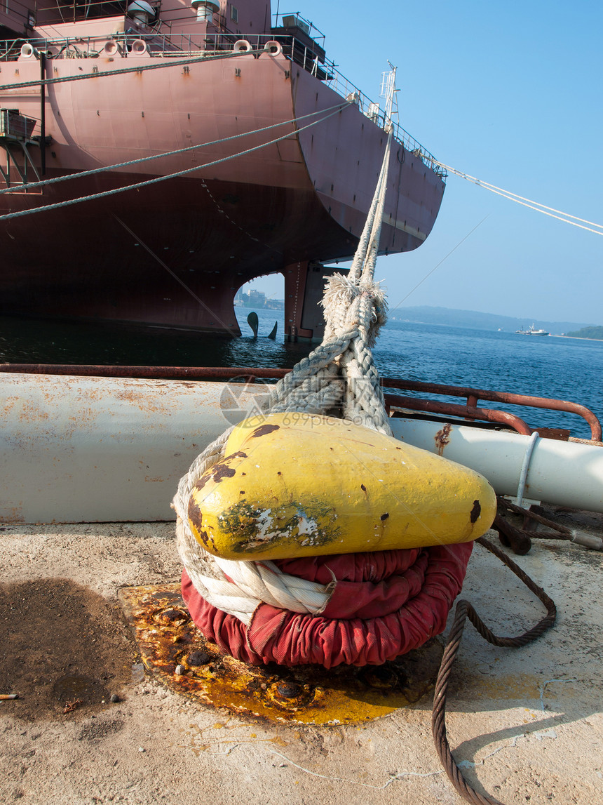 绳索船运旅行灯泡天空假期航行护柱港口巡航衬垫图片