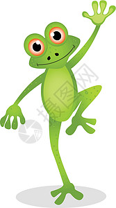 青蛙动画素材青蛙动画笑脸艺术情感蟾蜍教育幸福标签生物动物卡通片插画