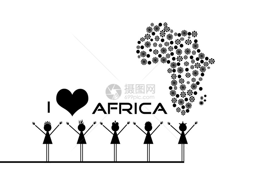 非洲非洲儿童孩子朋友们喜悦孩子们色调图片
