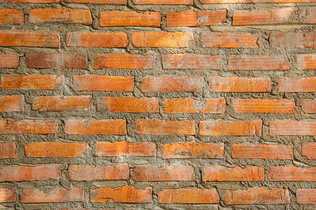砖墙建造构造橙子水泥建筑学背景图片