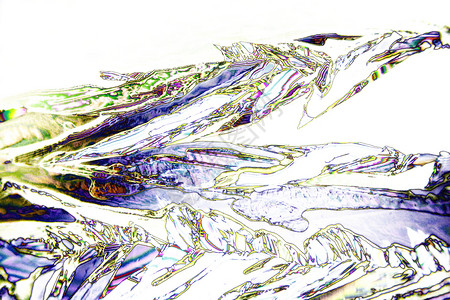 偏光下酒石酸微晶照片宏观纹理几何宇宙科学极化显微水晶冥想背景图片