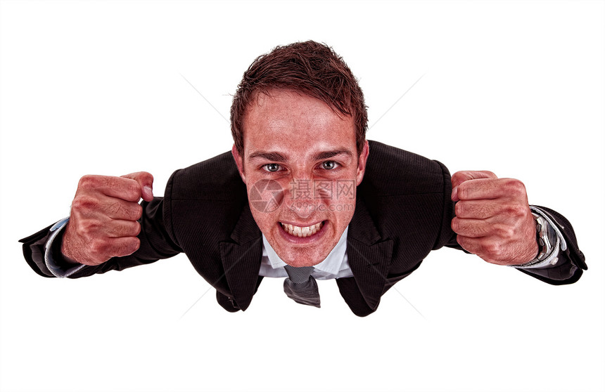 愤怒的商务人士 脸脸红爆红情绪化挫折斗争人士商务震惊男性红色顾客情绪图片