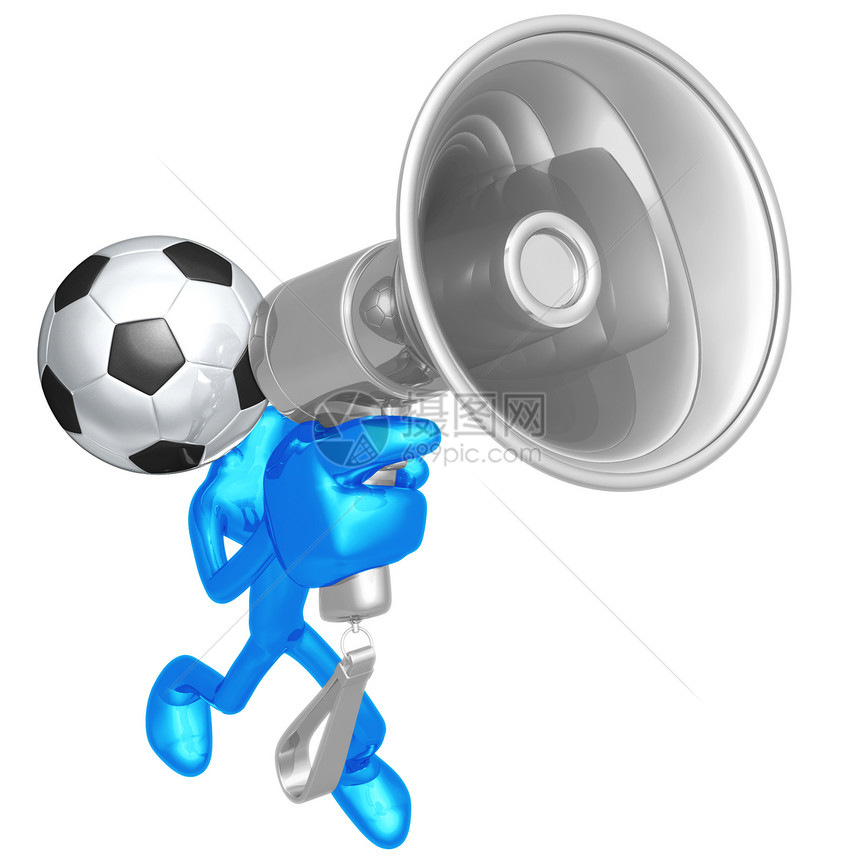 足球扩音器运动员欢呼团队数字游戏联盟卡通片动物协会插图图片
