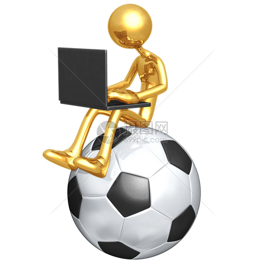 在线足球足球香椿博主电脑计算机动物运动员博客插图卡通片金子图片