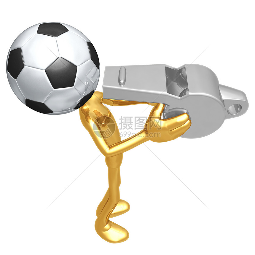 足球足球吹哨男人数字游戏娱乐协会裁判团队法官计算机插图图片
