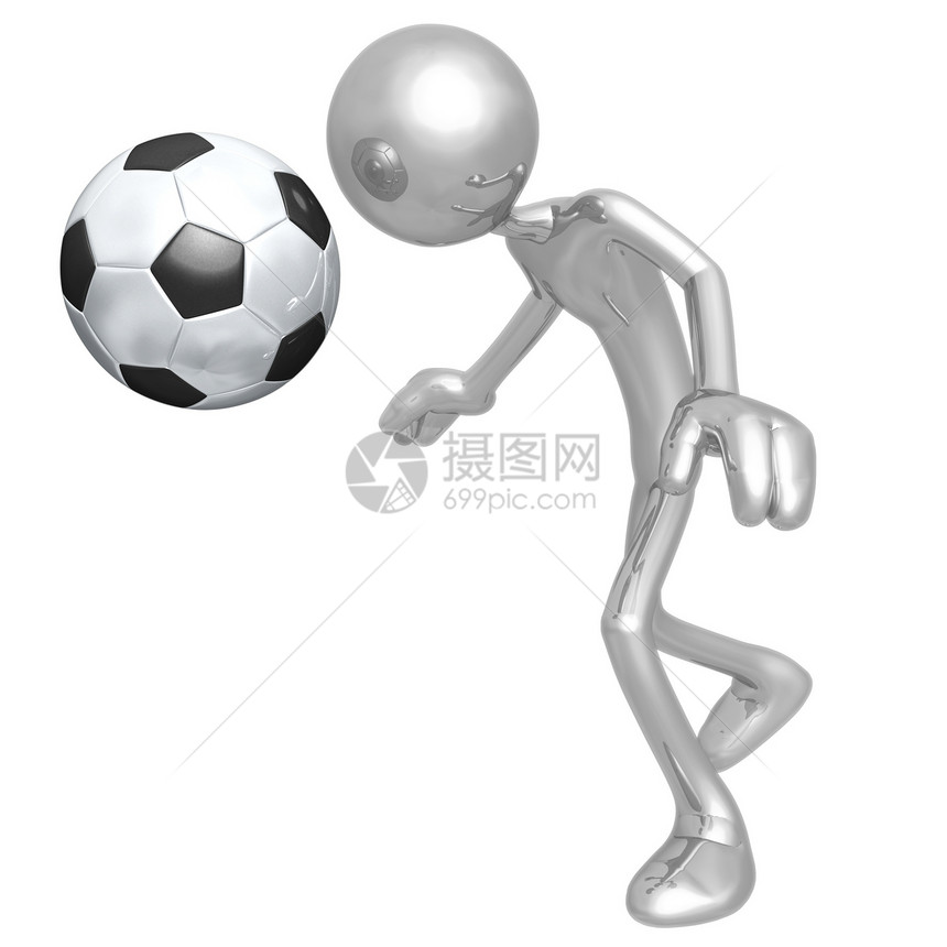 足球足球标头推介会团队男人计算机艺术联盟游戏概念娱乐运动图片