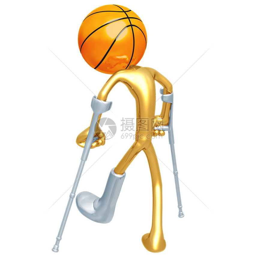 受伤篮球运动员男人游戏娱乐联盟数字拐杖香椿团队动物投掷图片