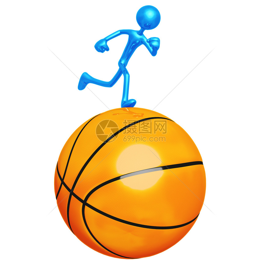 篮球赛跑者香椿插图运动竞赛推介会艺术金属娱乐团队蓝色图片
