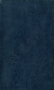 旧书封面纸页纹理黑色古董图书蓝色背景图片