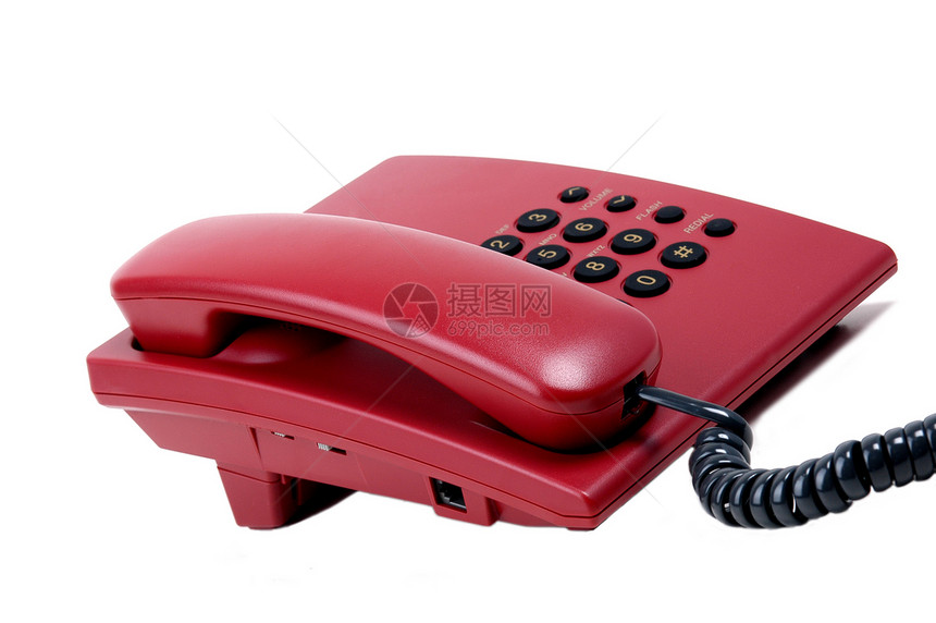 电话对话红色通讯商业方法图片