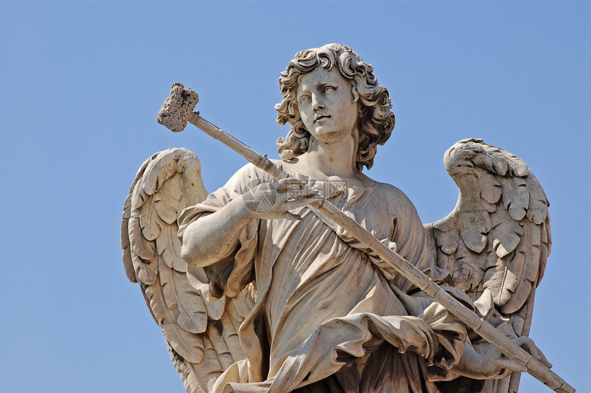 雕塑细节城市旅游历史大理石天空雕像地标男人宗教翅膀图片