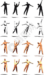 跳越器竞赛男生艺术大男子男人夹子舞蹈家斗争派对音乐背景图片