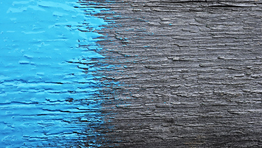 漆木旧木木本底的蓝漆想像力绘画装潢材料工具设计师蓝色木头创造力空白背景