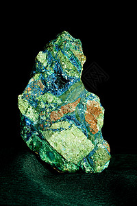 美国好施集团在美国亚利桑那州发现的马拉奇特矿业蓝宝石矿物火山金属矿化蓝铜石头矿石水晶背景