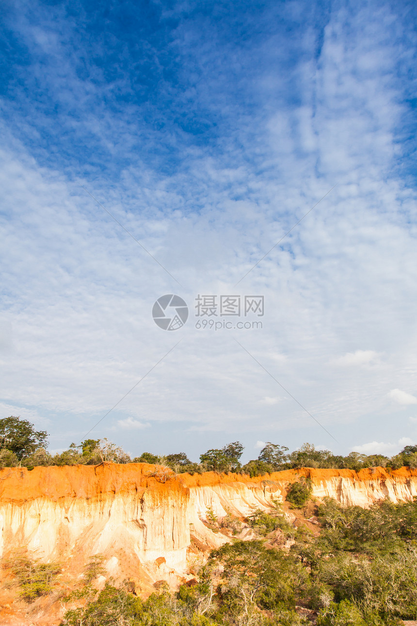 肯尼亚荒野国家公园旅游日落风景侵蚀日出旅行编队图片