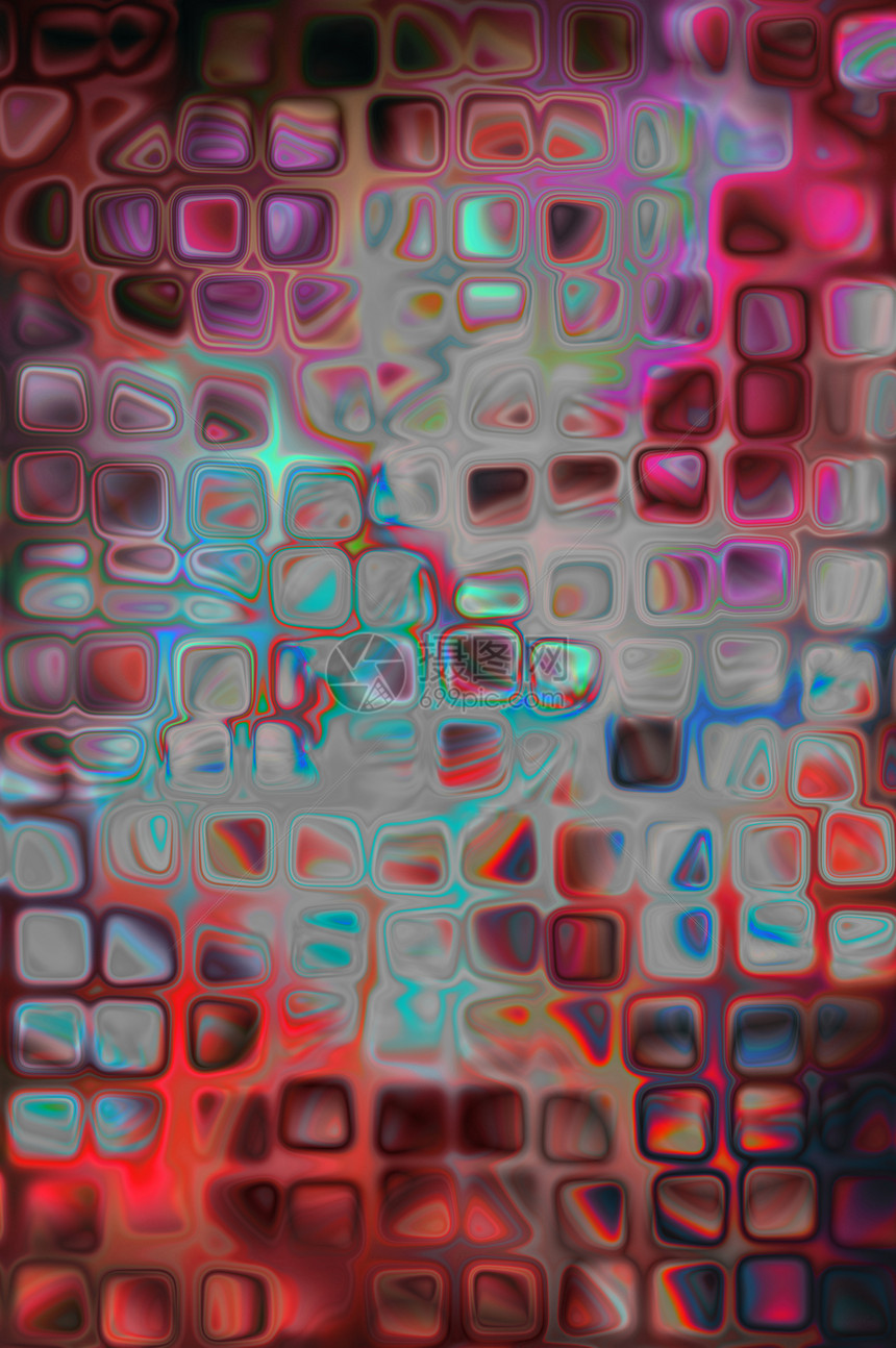 抽象背景网格长方形立方体马赛克白色紫色风格蓝色插图创造力图片