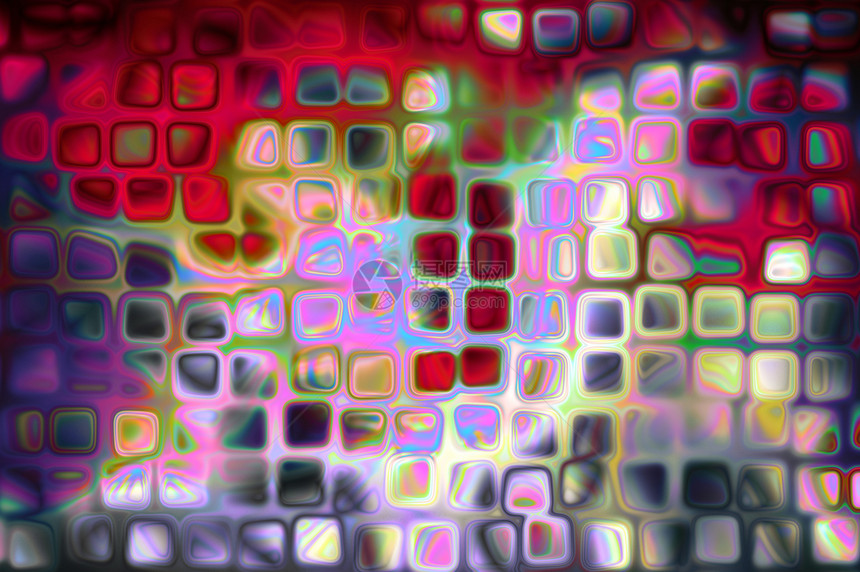抽象背景正方形白色紫色马赛克艺术墙纸红色立方体黑色风格图片