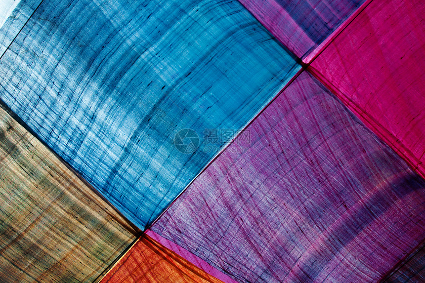 泰国制造业模式黑色民间色调红色手工蓝色纺织品衣服墙纸织物图片