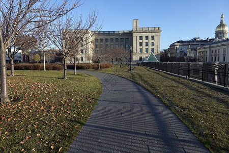 Trenton 建筑结构公园蓝色旅行建筑学背景图片