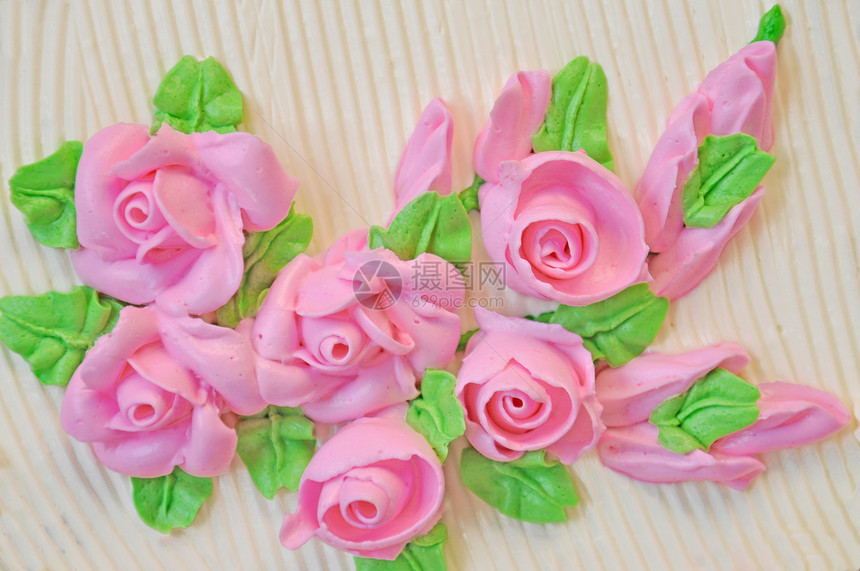 玫瑰蛋糕花朵粉色甜点蛋糕图片