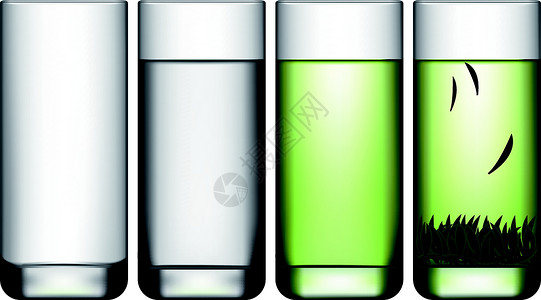 敬茶礼仪绿茶草本礼仪植物绿色传统饮料杯子白色文化叶子插画