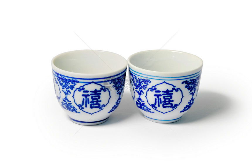 中华杯玻璃塑像石器白色血管瓷器杯子传统蓝色图片