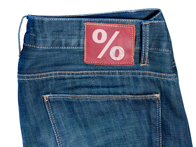 配有销售符号的Jeans背景图片