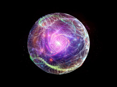 分形区域背景径向辐射粒子几何学体积渲染星星作品大理石中心背景图片